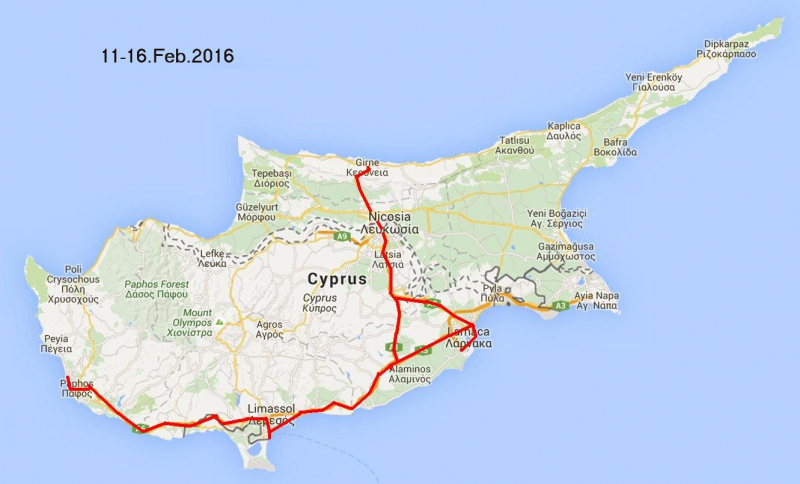 Пять дней на Кипре, февраль 2016