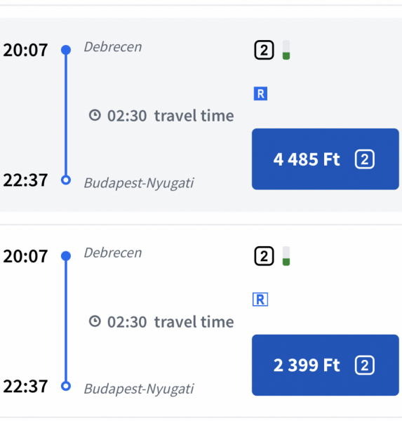 Железные дороги Венгрии - покупка билетов, резервация мест