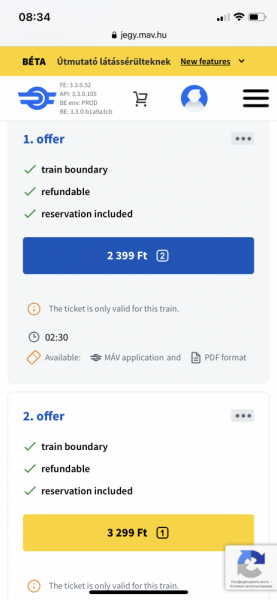 Железные дороги Венгрии - покупка билетов, резервация мест