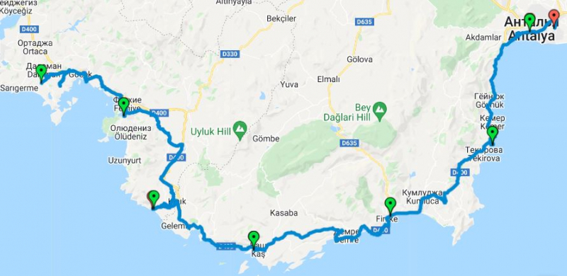 Ликийский велотрип: горы, море, черепахи и кокореч
