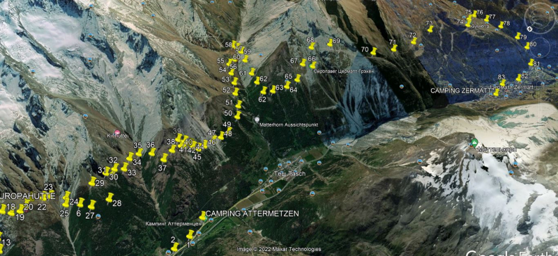 Walker’s Haute Route соло с палаткой за 9,5 дней с приквелом и сиквелом