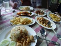 тигровый зоопарк, наш обед на двоих