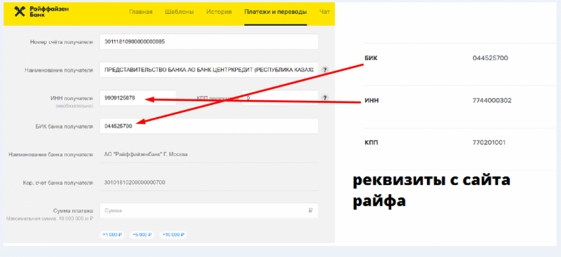 Перевод денег из России на свой счет в Казахстане, пополнение карты