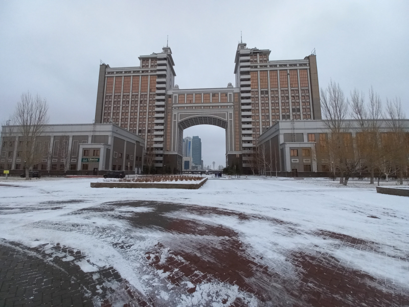 Казахстан. Север, Астана. Ноябрь, 2022г.