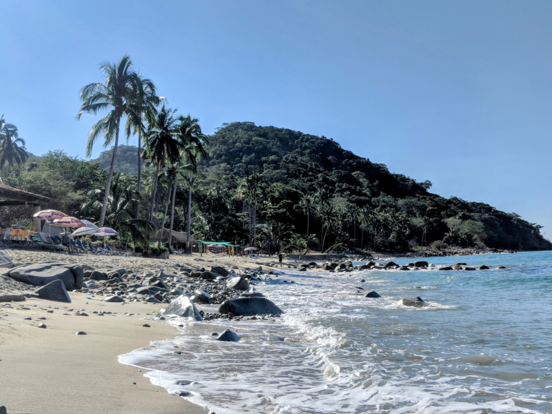 Puerto Vallarta, тихоокеанское побережье Мексики. Белое пятно на сайте Винского.