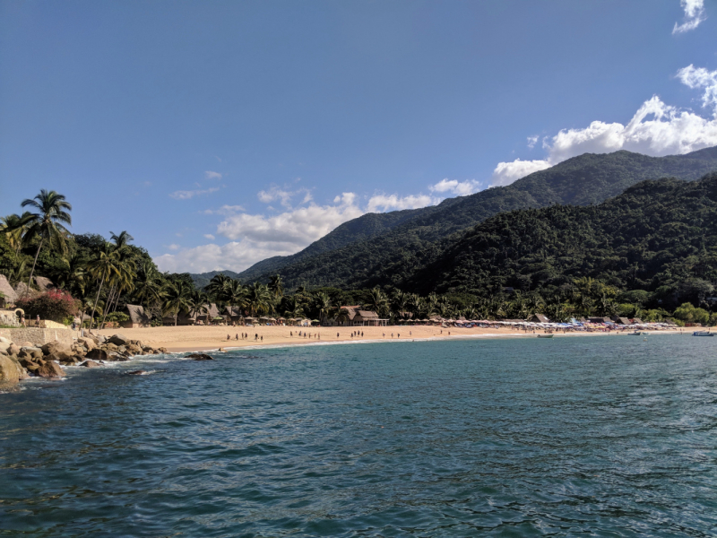 Puerto Vallarta, тихоокеанское побережье Мексики. Белое пятно на сайте Винского.