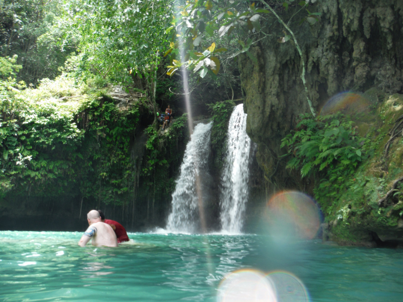 Каньонинг на водопадах Кавасан (Kawasan Falls), о. Себу