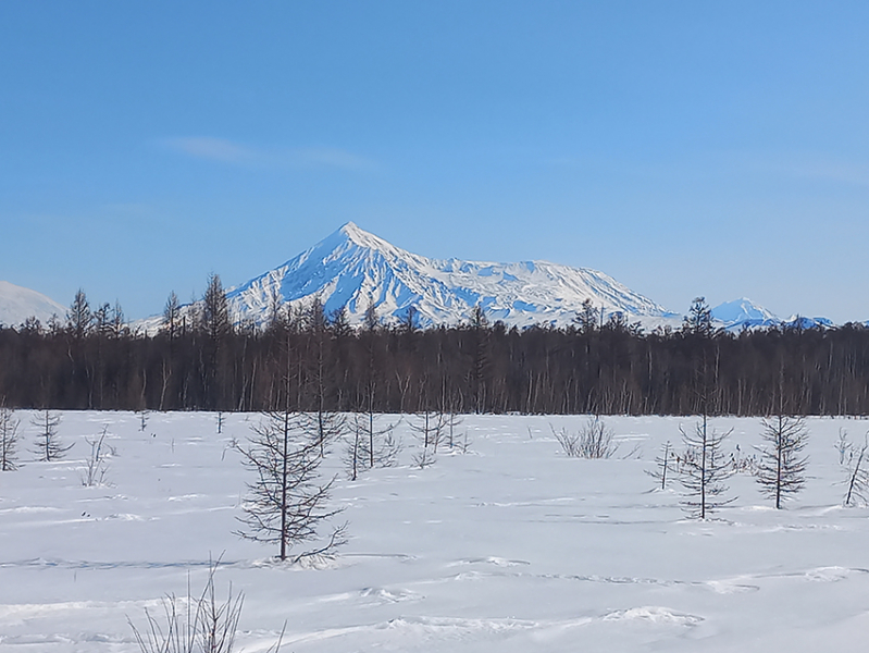дорога к вулкану Кизимен