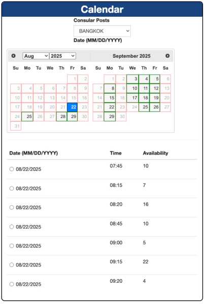 Получение туристической визы США в Бангкоке: пошаговое руководство