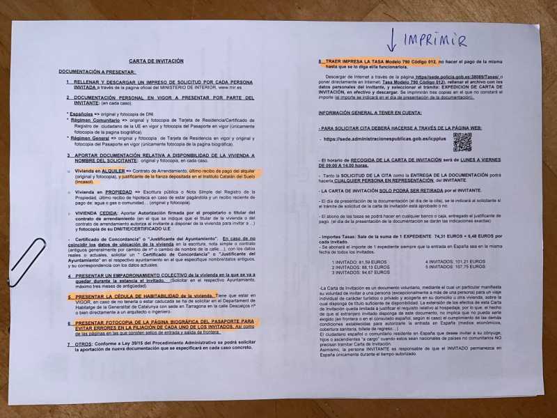 Виза в Испанию по частному приглашению