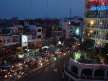 Пномпень. Вид из окна отеля на Бульвар Монивонг