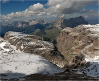 На вершине Piz Boe. Ущелье Val Lasties