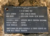 Табличка основателям Via Ferrata Tridentina