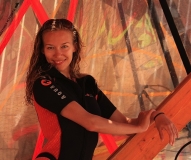 Должанка, обучалась виндсерфингу