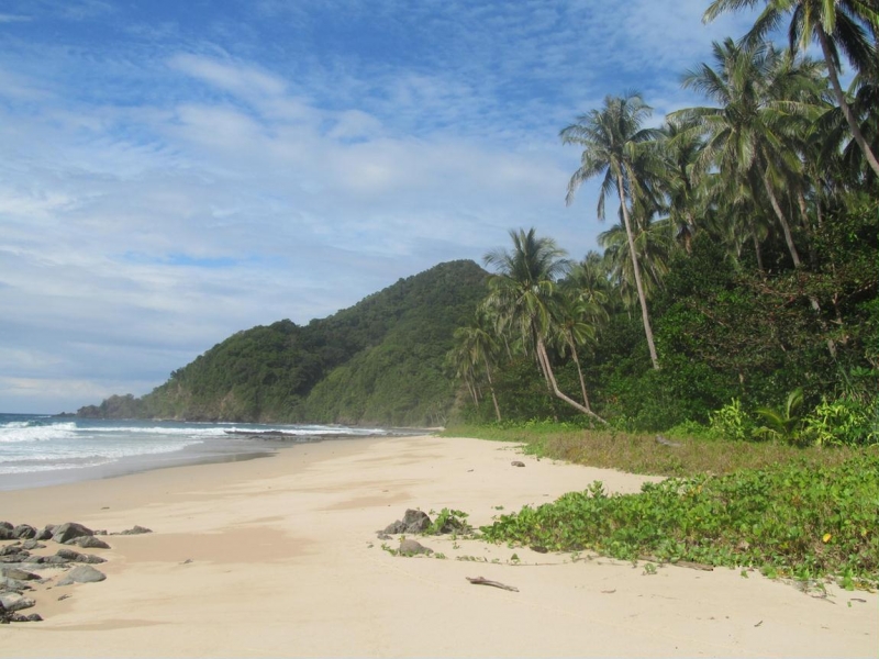 white street beach