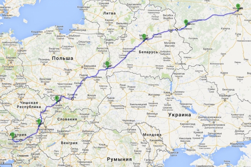 Автопутешествие сахалинцев: Москва-Беларусь-Польша-Чехия-Австрия и обратно.Дек '13-янв '14