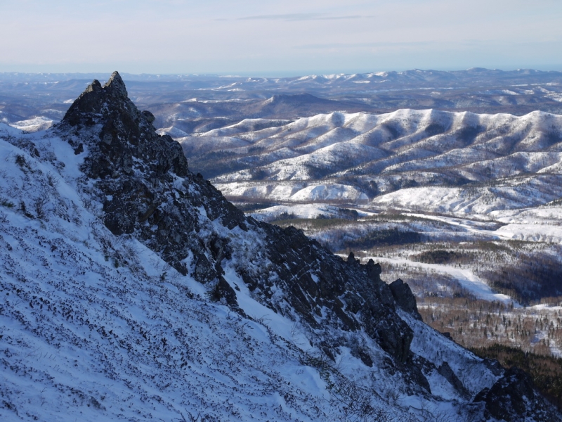 САХАЛИН-2013: Снежное соло на хребет Жданко