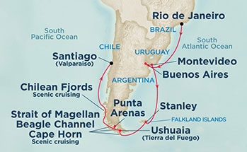 Круиз -карта маршрута