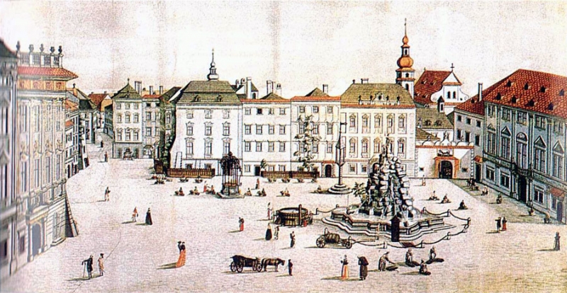 09. Brno. 22. Зелны рынок, вид на север, Й. Массерле (J. Masserle), 1773