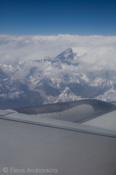 полет Лхаса - КТМ с какой стороны Эверест?