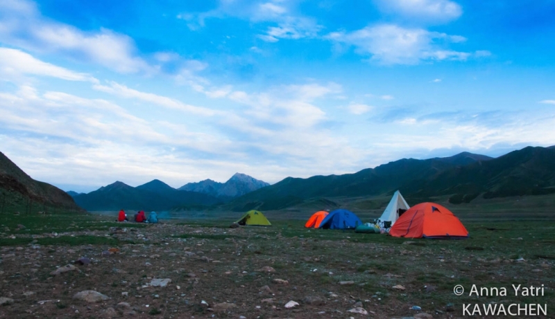 Кора вокруг горы Амнье Мачен в Тибете
