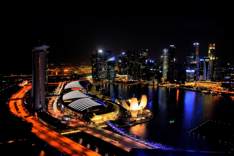 фотографии ночных городов, фотографии городов ночью