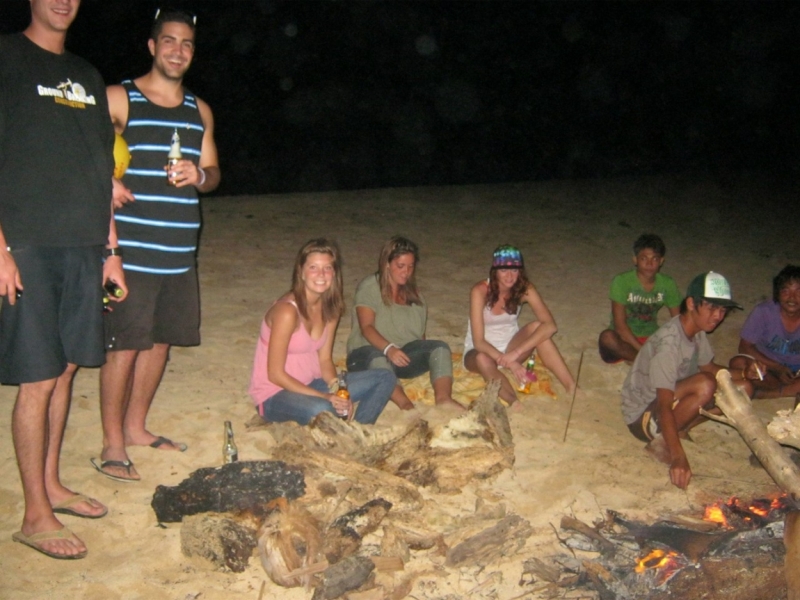 Bonfire on the beach