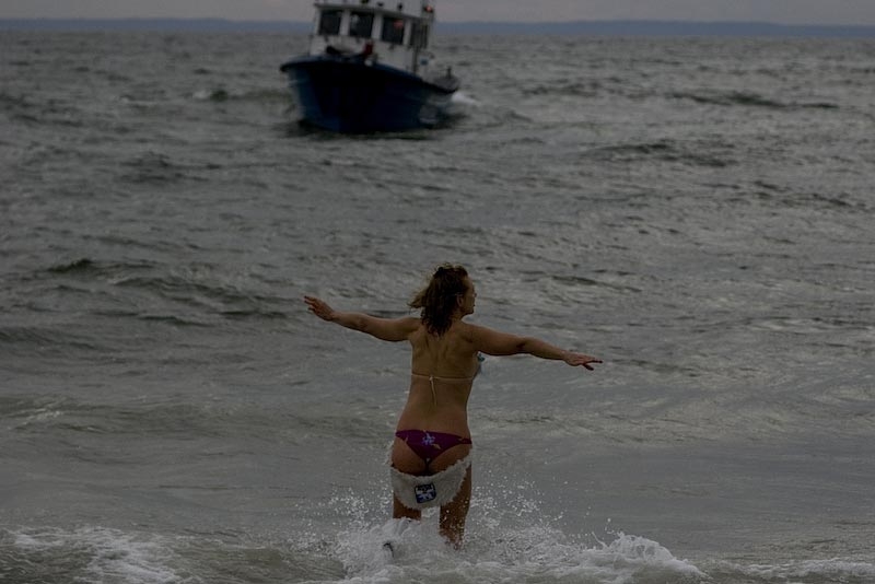 Новогоднее купание в Нью Йорке