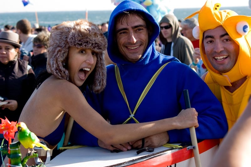 Новогоднее купание в Нью Йорке