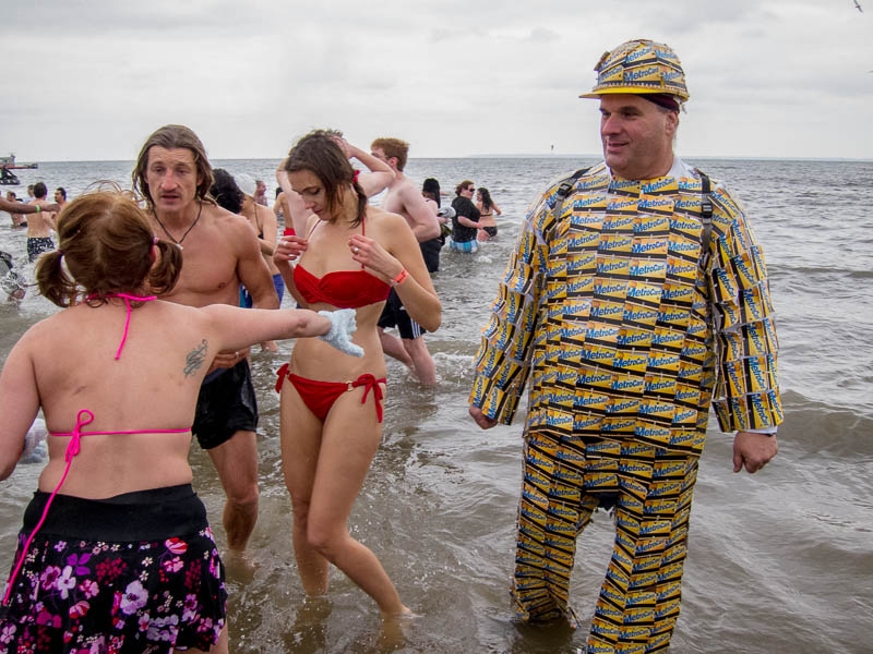 Новогоднее купание в Нью Йорке