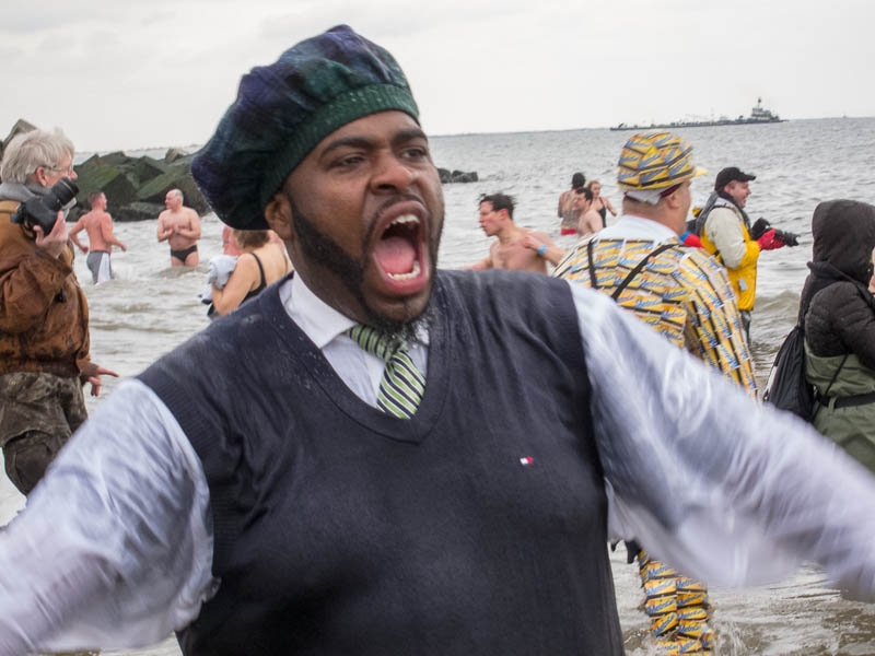 Новогоднее купание в Нью Йорке