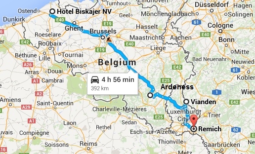 Изменил маршрут по БеНилюксу на 2 недели. Критикуйте