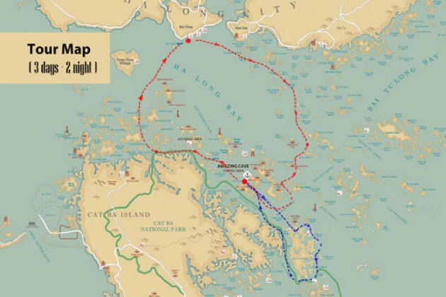 Карта бухты халонг